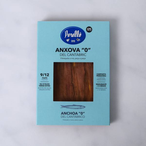 Anchoa fileteada "0" Cantábrico (9-12 filetes) Perelló 1898