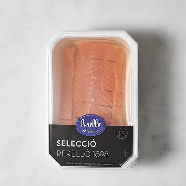 Salmón Ahumado en dados (700 g) Perelló 1898